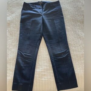 The Limited - Mid-Rise Navy w White Dot Dress Pants